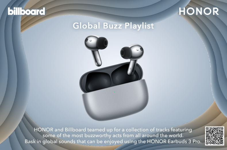 HONOR and Billboard Brings Exclusively Curated Playlist on Spotify, Best Experienced using HONOR Earbuds 3 Pro