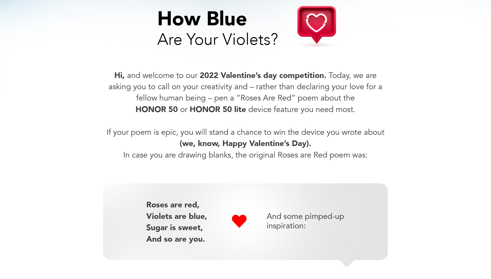 honor valentine